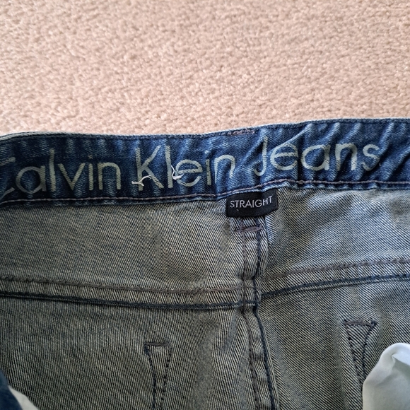 Calvin Klein Jeans Size 29 Blue Straight Leg Denim - Picture 5 of 14